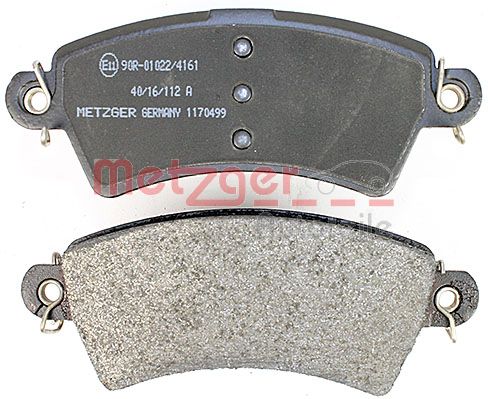METZGER 1170499 Bremsbelagsatz, Scheibenbremse